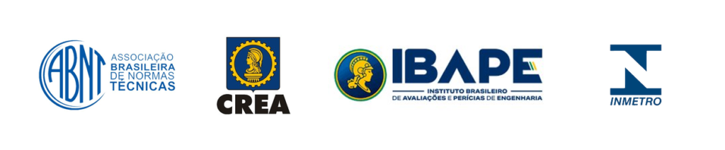 Certificações: ABNT, CREA, IBAPE e INMETRO